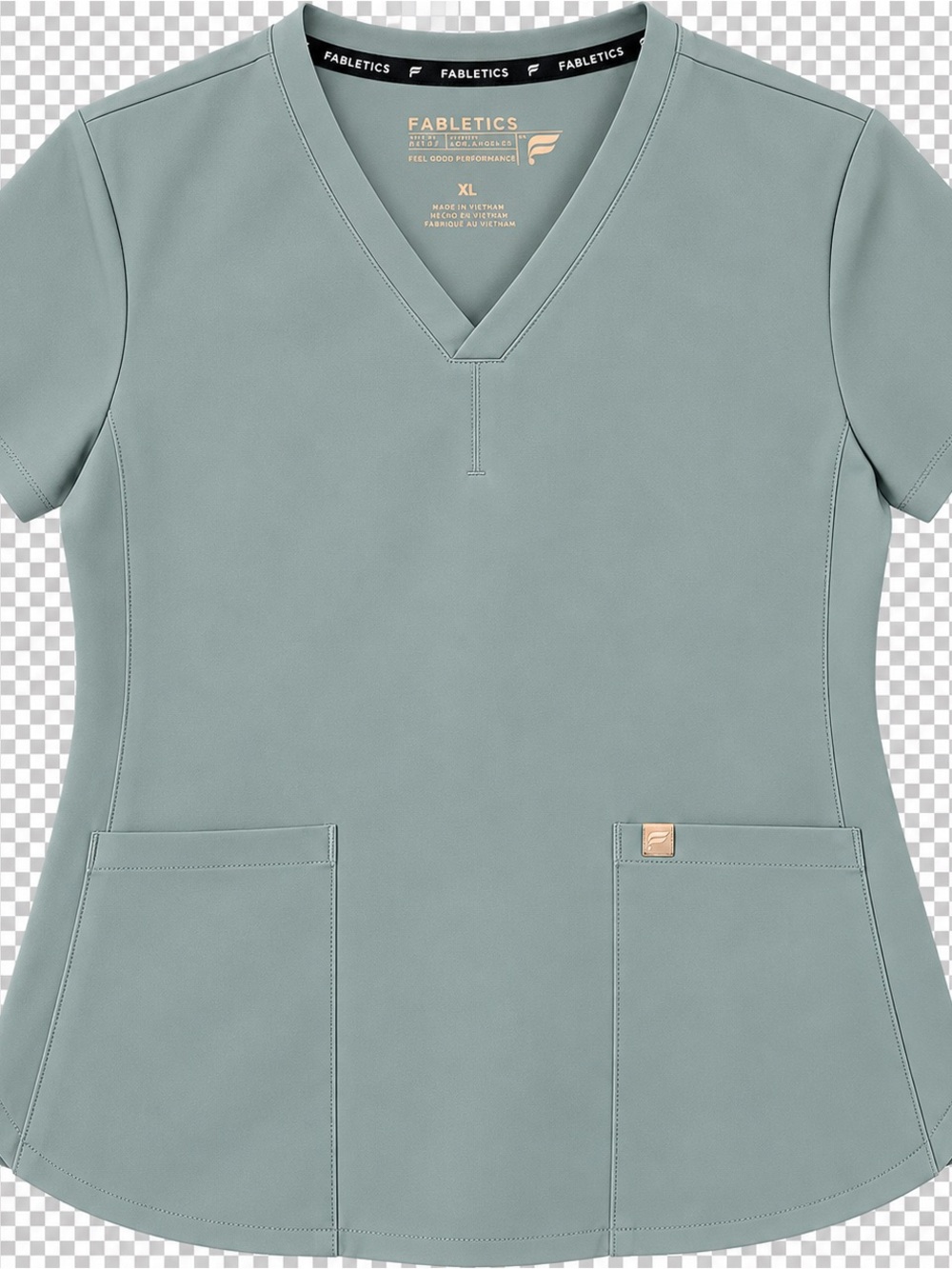 Fabletics Women's V-Neck Top in Sage